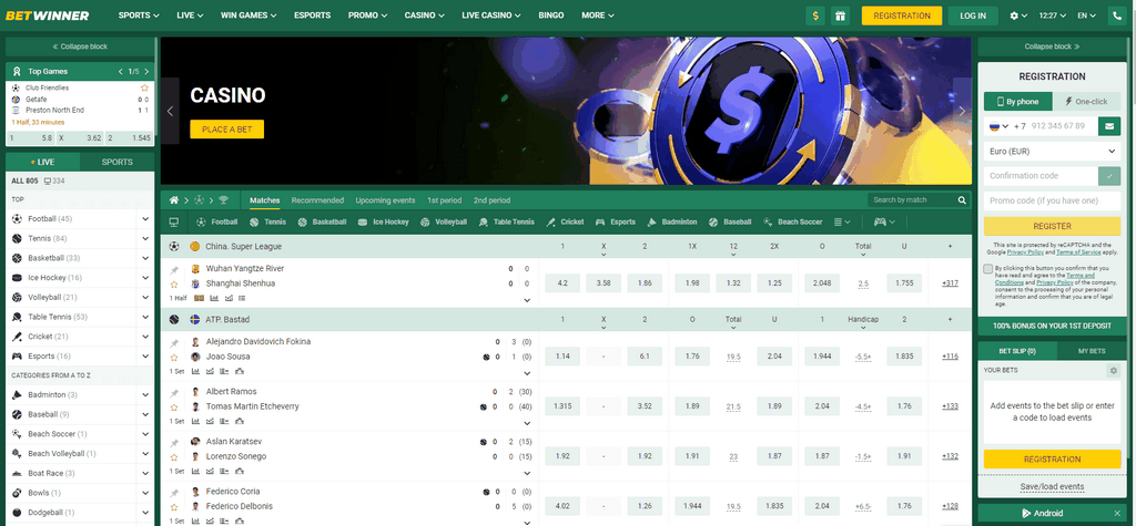 BetWinner Sports Betting and Gambling Enterprise in Pakistan