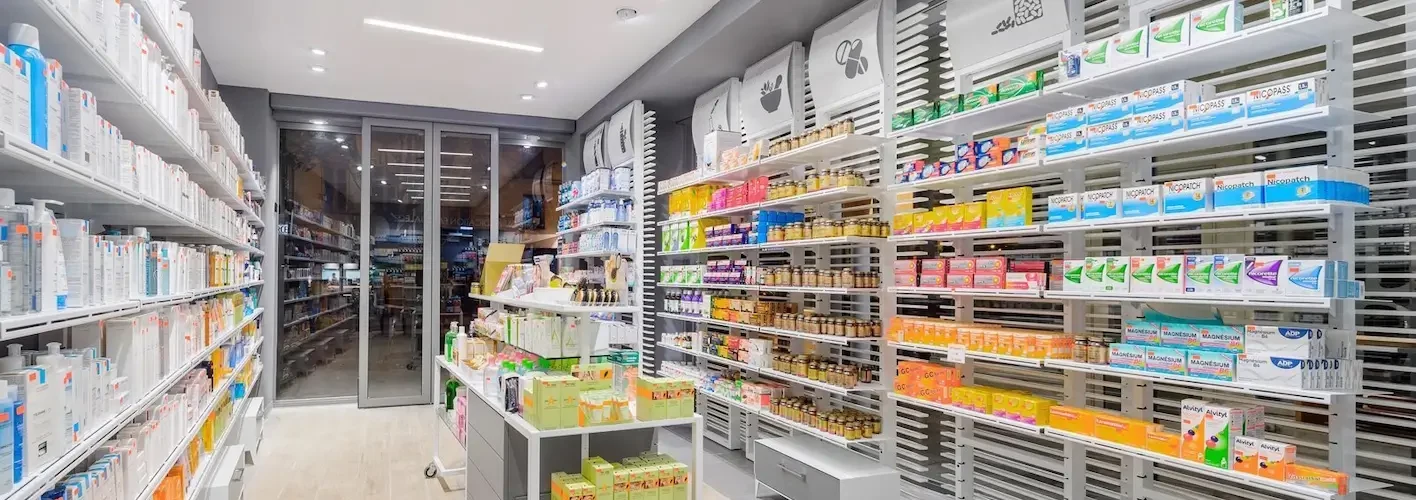 Farmacia española con productos de salud